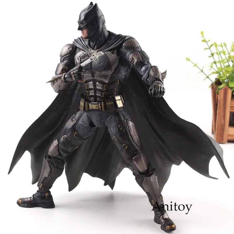 Play Arts Kai Justice League Фигурки № 1 Playarts Kai Batman статуя Тактический Костюм Ver. ПВХ Коллекционная модель игрушки 25 см wi