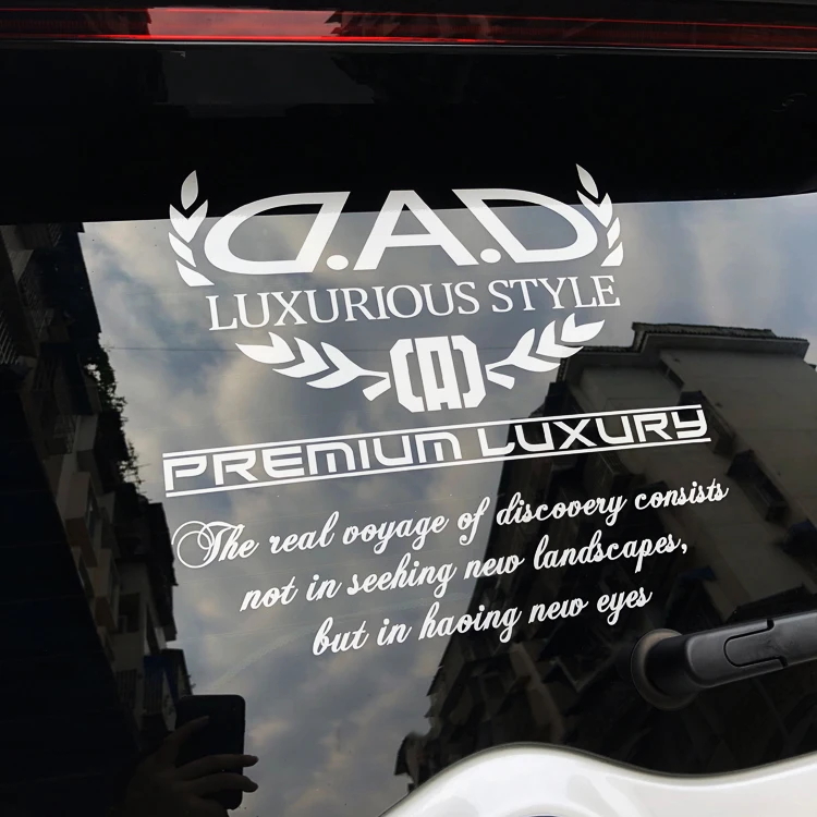 G097 H:30cm VIP LUXURIOUS STYLE GL8 Car Modification Rear Windshield Reflective Stickers and Decals Waterproof Window | Автомобили и