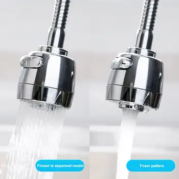 

360 Degree Adjustable Flexible Metal Nozzle Spout Water Saving Filter Diffuser Bathroom Sink Tap Faucet Extender Kitchen Supplie