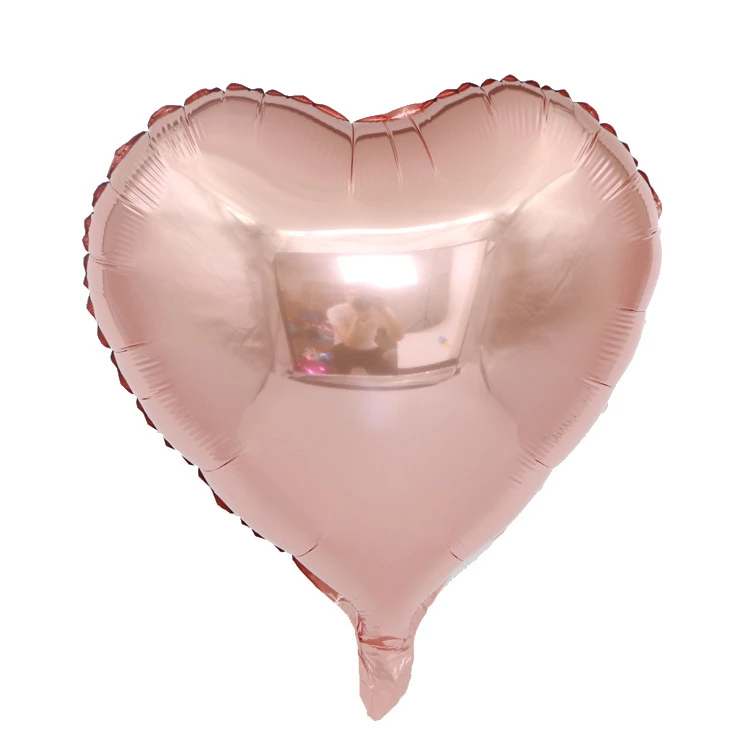 5pcsrose gold heart 5 шт. 18 дюймов фольга из розового золота Звездные воздушные шары украшения на день рождения Дети Взрослые воздушные шары с сердцем свадебный декоративный для Бэйби шауэра globos - Цвет: 5pcsrose gold heart