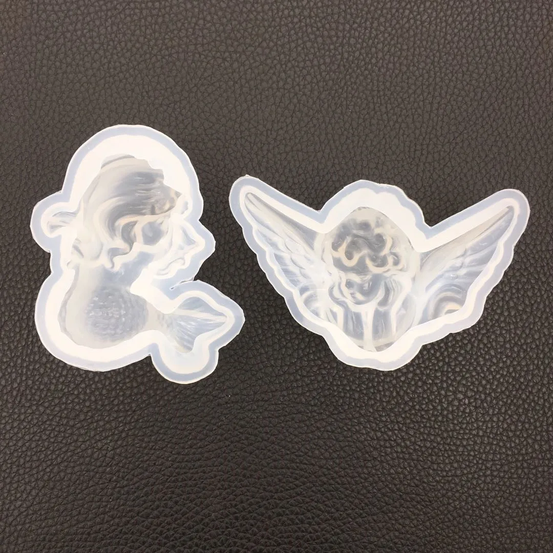 3D Силиконовая форма с изображением ангела русалки из смолы для горки товары