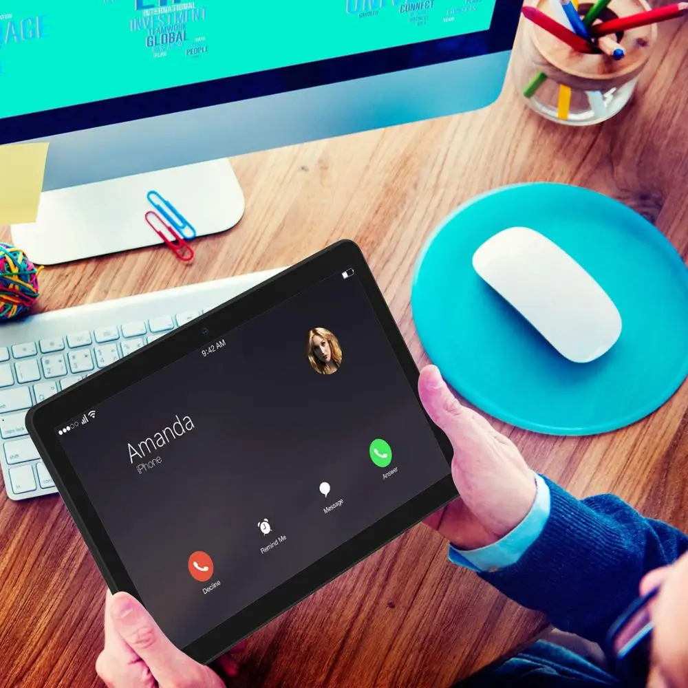 ANRY Touch Tablet 10.1 Inch With Wireless Bluetooth Mouse Android 7.0 4G Lte Phone Call Phablet Octa Core 4G+64G Tablet Pc ANRY Touch Tablet 10.1 Inch With Wireless Bluetooth Mouse Android 7.0 4G Lte Phone Call Phablet Octa Core 4G+64G Tablet Pc