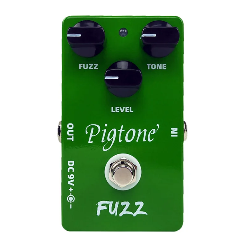 Pigtone PP-09 fuzz гитарный эффект педаль Акустическая Электрогитара аксессуары эффекты Педали реальные bypas - Цвет: Зеленый