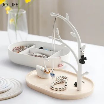 

JO LIFE Home Decoration Double Layer Jewelry Rack Ornament Swan Lake Jewelry Storage Box