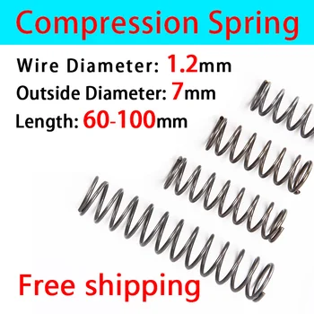 

Release Spring Return Spring Compressed Spring Pressure Spring Wire Diameter 1.2mm/Outer Diameter 7mm Widely Size