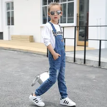 Детская одежда; комбинезоны для девочек; сезон весна-осень; Детские хлопковые ковбойские подтяжки; брюки в Корейском стиле; повседневная одежда с дырками для больших мальчиков