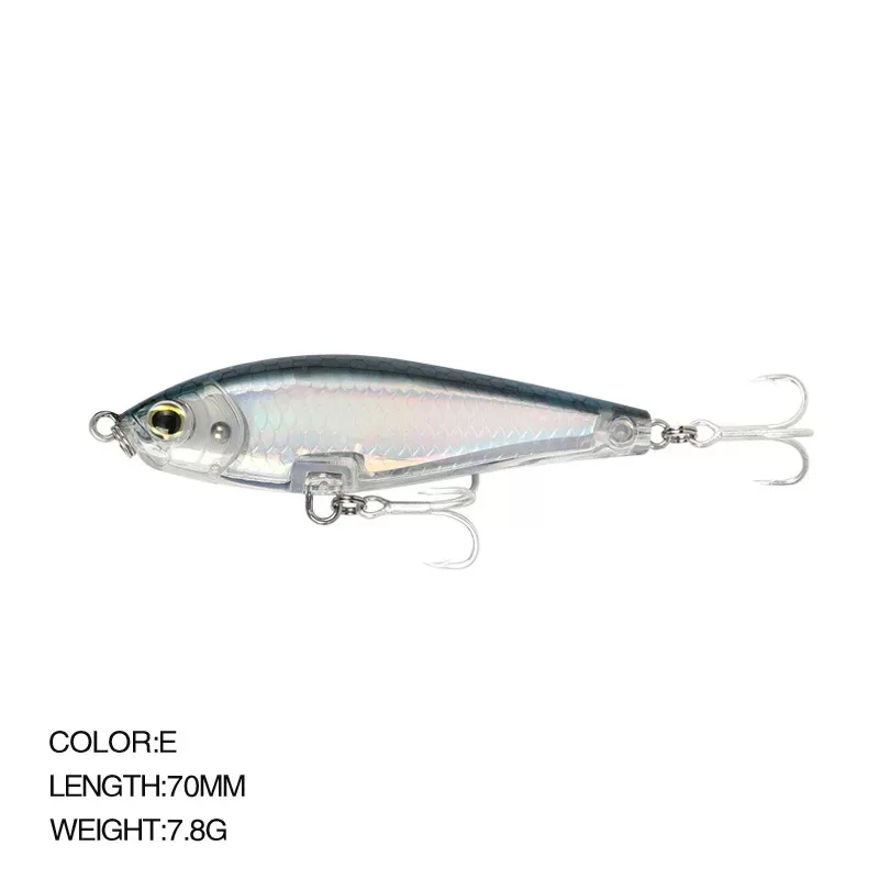 Set 7 Pencil Sinking Lure Per Pesca In Acqua Salata – Bass Trolling, Affondanti, Forma Pesce