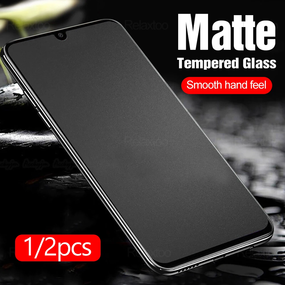 1-2PCS frosted matte protective Glass For huawei honor 9a 9c 9x premium on honer 10 lite 10i 8x 8c screen protector safety Film | Мобильные