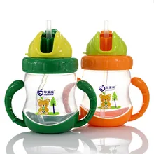 Apple с медведем, одежда для мамы и ребенка продукт Детская кружка-непроливайка 240 мл Кормление бутылка с ручкой чашка с трубочкой герметичная детская чашка для питья