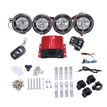 

3 Inch Motorcycle Waterproof Bluetooth Speakers 4 Channel Amplifier Mp3 Music Sound o Stereo Amp System