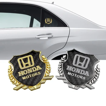 

Metal Carbon Fiber Emblem for Honda Civic Accord CRV HRV Fit Jazz City Odyssey Jade Inspire Window Sticker Decortion
