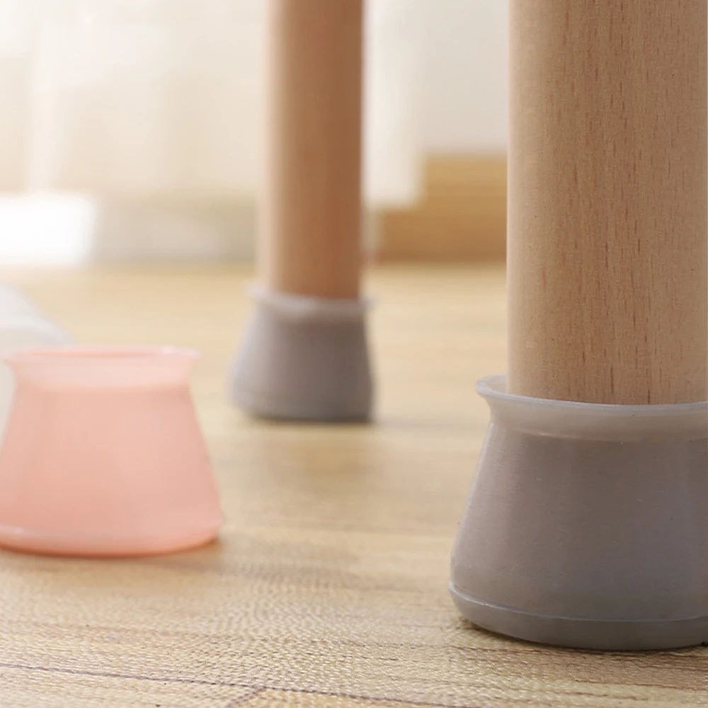 

32 pcs Table Chair Leg Pad Silicone Non-slip Table Chair Leg Cap Foot Protection Bottom Cover Pad Wooden Floor Protective Pad