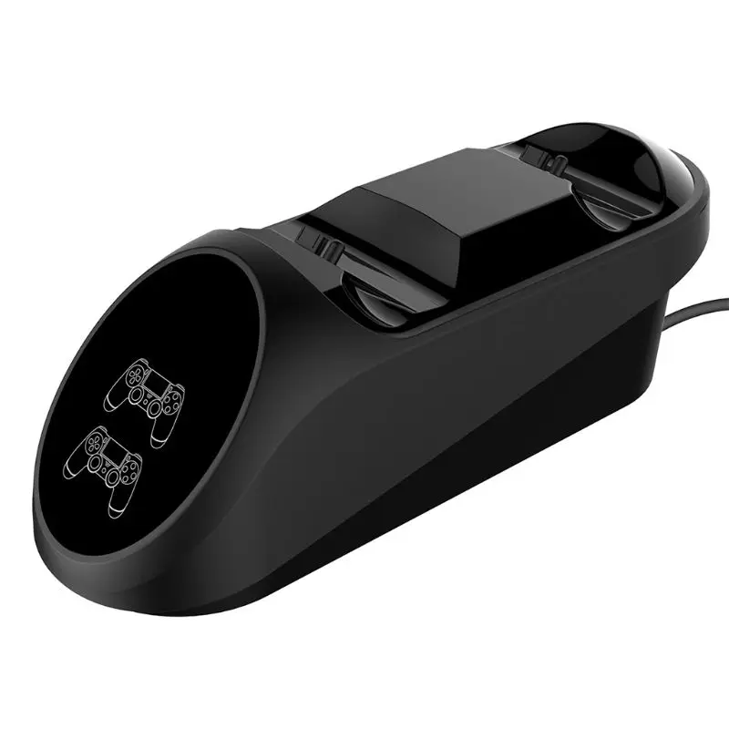 Новый двойной usb зарядная док-станция с светодиодный подсветкой для PS4/PS4 Slim/PS4 Pro ручка контроллер аксессуары