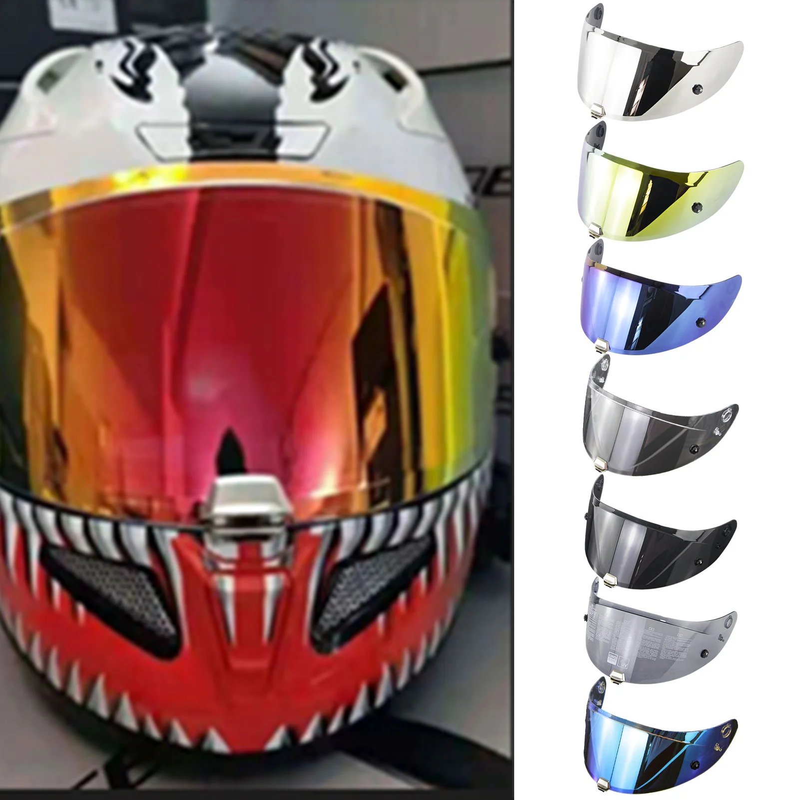 Helmet Visor Motorcycle Detachable 