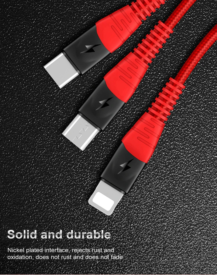 IKSNIAL USB кабель для передачи данных для iPhone XS х зарядный Зарядное устройство 3 в 1 микро USB кабель для Android Тип usb-C мобильный телефон кабели для Samsung