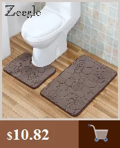 Zeegle 3pcs Bathroom Mat Set Anti-slip Bathroom Floor Mats Lid Toilet Cover Microfiber Bath Mat Bathroom Rug and Toilet Mat Sets