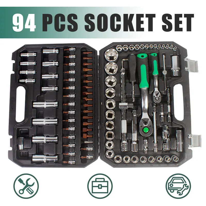 

YITOK 94PC 1/41/2 94pcs Socket Set Screwdriver Set Precision Screwdrivers Set Screwdriver for Phone Screw Driver Bits