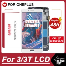 Oled/100% original 5.5 amamamoled display substituição para oneplus 3 display lcd tela de toque para oneplus 3t a3000