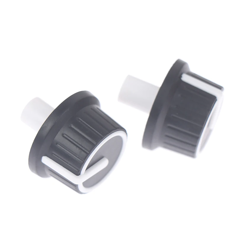 Potentiometer Knob Cap Rubber Half Shaft Knob Potentiometer Rotary Encoder Volume Switch 2PCS 25*25.5MM