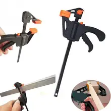 Spring Clamp F Shape Multifonction Hand Tools Household Black Plastic+ Steel Practical Diy Grip Handmade Gadget durable diy plastic steel hand grip rail mount set for ak guns imitation guns black 4 pcs