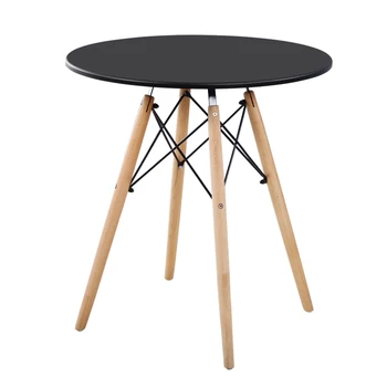 

Dining Room Furniture Europe And America Multifunction Solid Beech Wood Household Restaurant Round Table Chairs Leather Finish