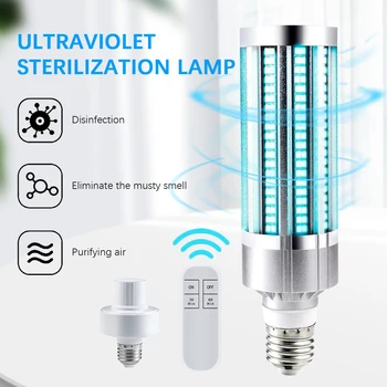 

2020 Newest 60W UV germicidal light Led UVC Light Bulb E27 germicidal lamp UVC Ultraviolet Corn Bulb Disinfection Sterilizer