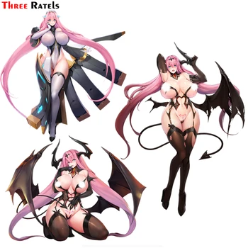 

Three Ratels FC583 sexy girl pink hair Alice last origin game Car Sticker Decal Suitcase Motorcycle Auto notebook