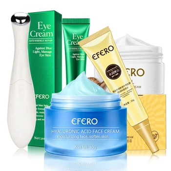 

Snail Face Cream Hyaluronic Acid Essence Anti Freckle Whitening Moisturizer Face Cream Vibration Eye Massage Collagen Eye Cream