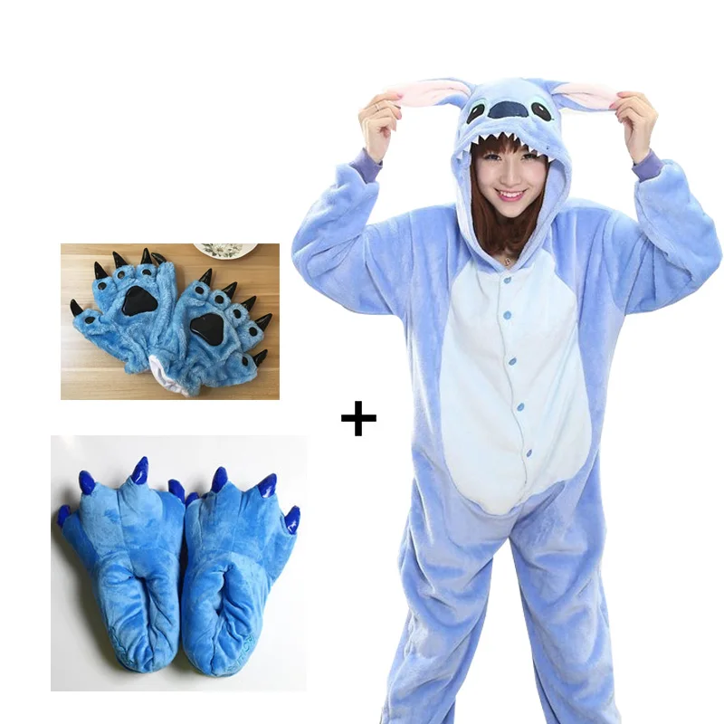 кигуруми 2020 ползунки панда пижамы для взрослых унисекс синий черный косплей