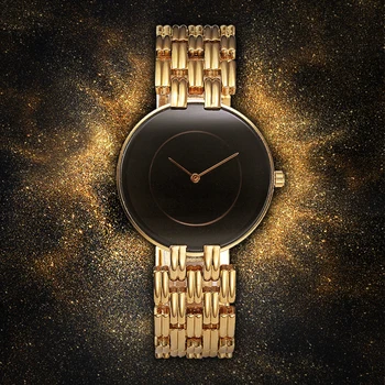 

MISSFOX Black Simple Watch Women Fashion Casual Minimalist Watch D.W Brand Style Uhr Ladies Gold Wrist Watches For Female Clock