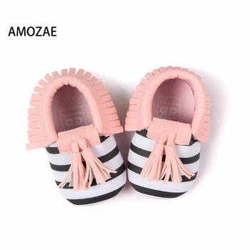 

New Style Fringe Suede PU Leather Baby Kid Children Soft Soled Anti-Slip First Walkes Shoes Baby Moccasins Soft Moccs Shoes