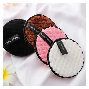 

Microfiber Cloth Pads Soft Facial Makeup Remover Puff Double Sided Makeup Sponge Facial Wash Puff Beauty Make Up Tools 1pcs
