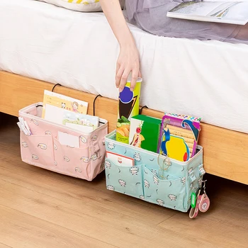 

Bedside Storage Organizer Bed Desk Bag Sofa TV Remote Control Hanging Caddy Couch Storage Organizer Bed Holder Pockets
