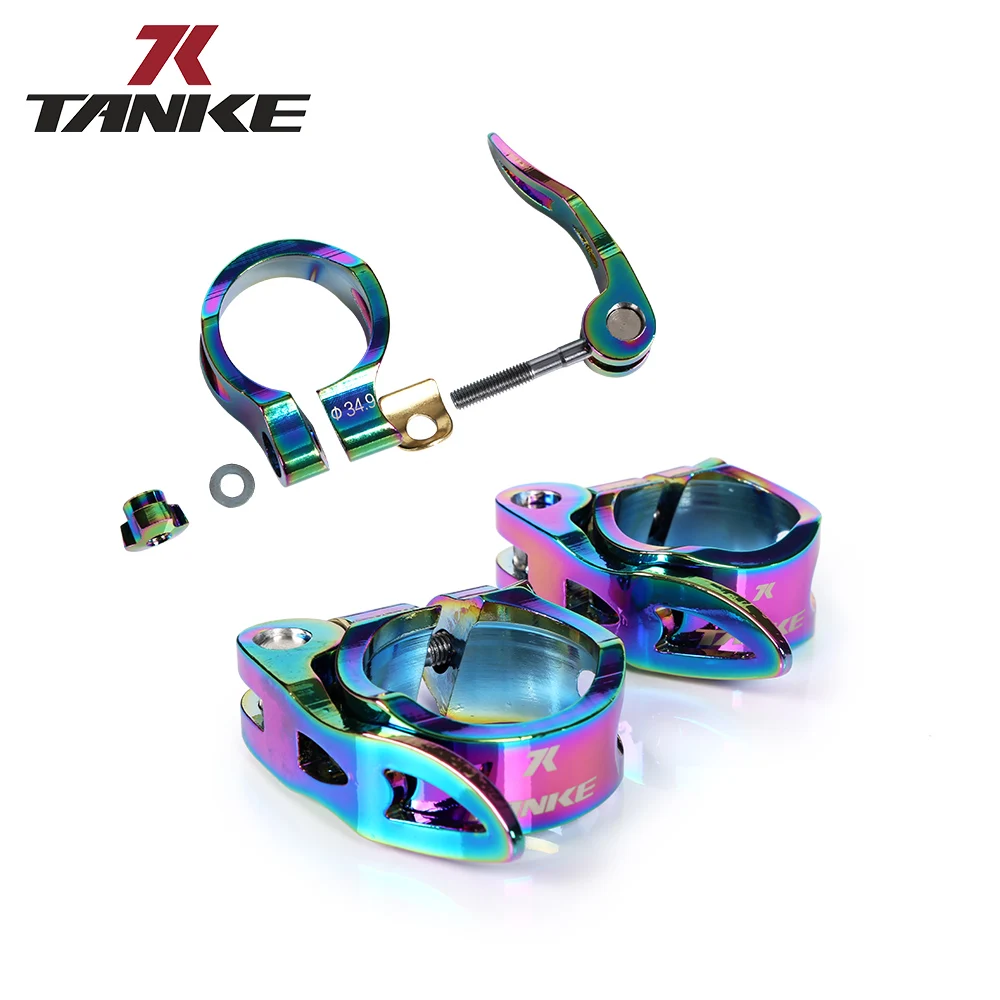 Bike Seatpost Clamp aluminum alloy quick release 31.8mm 34.9