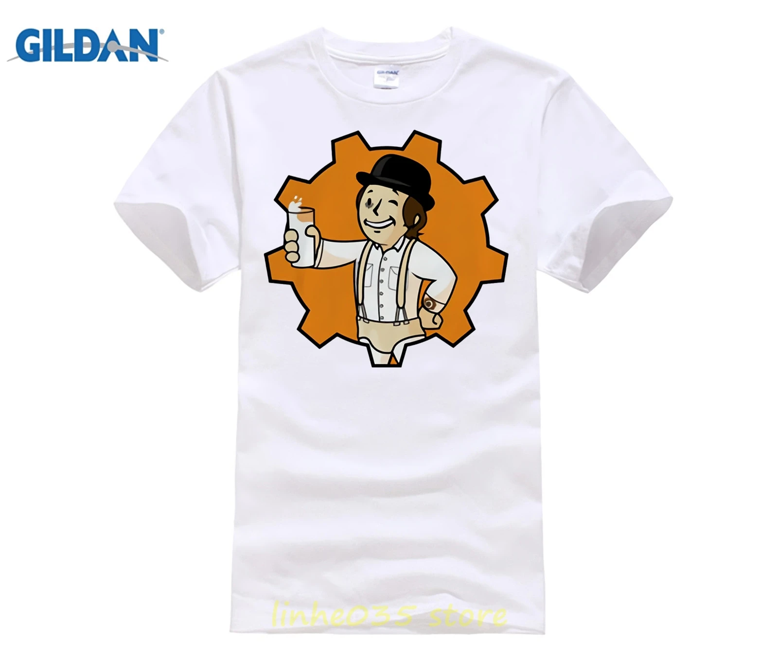 A Заводной Апельсин Droogs Milk fallout мужские футболки футболка большие размеры S 3XL