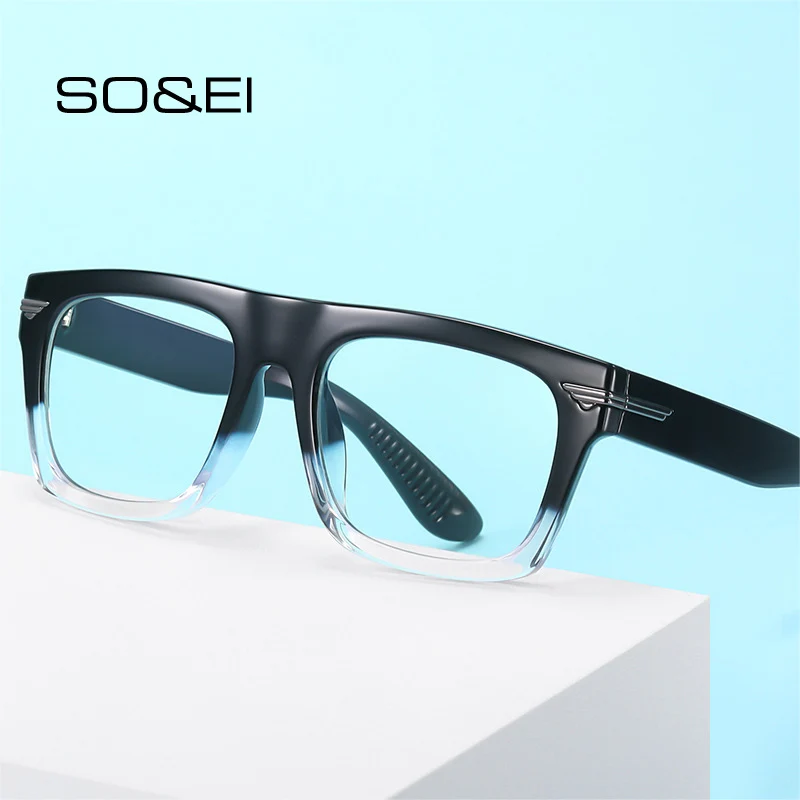 Eyeglasses Frames Eyeglass Frames Square Eyeglasses Optical Glasses Retro Square Clear Anti-Blu-Ray Eyewear TR90 Women Glasses Frame Fashion Men Optical Eyeglasses Frame Computer Goggles
