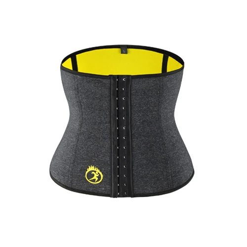 Grey LANFEI Body Shaper Утягивающее Корректирующее белье Для мужчин неопрен сауне впитывает пот и Вес потери для занятий спортом Фитнес моделирования ремень корсет - Цвет: Grey