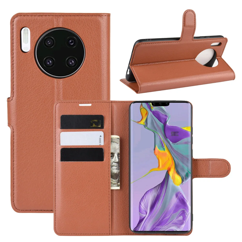 Для huawei mate 30 чехол mate 30 кожаный чехол-портмоне держатель для телефона Coque черный чехол для книги подходит для huawei mate 30 сумки