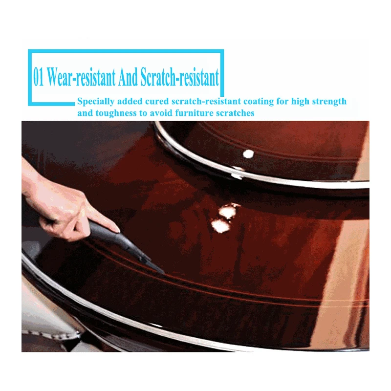 película de pvc para móveis resistente altas temperaturas da cozinha bancada em mármore mesa de centro mesa de jantar película protetora transparente