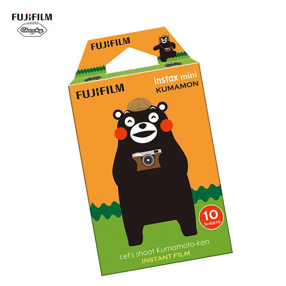 10 листов мишка Fujifilm Fuji Instax Mini 8 9 Kumamoto пленка для мгновенных камер 7 50s 7s 90 25 Share с