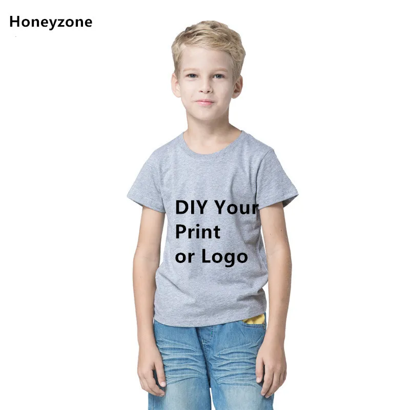 Honeyzone/Детские футболки 100% хлопок фирменный дизайн логотип/изображение на заказ