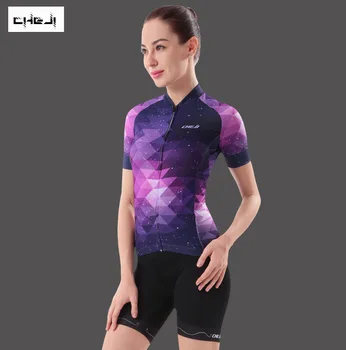 

Women's Summer Cycling Suit Short Sleeve Suit Women's Sweat Wicking Breathable Bike Uniform Cycling Clothing Cycling Jersey Sets