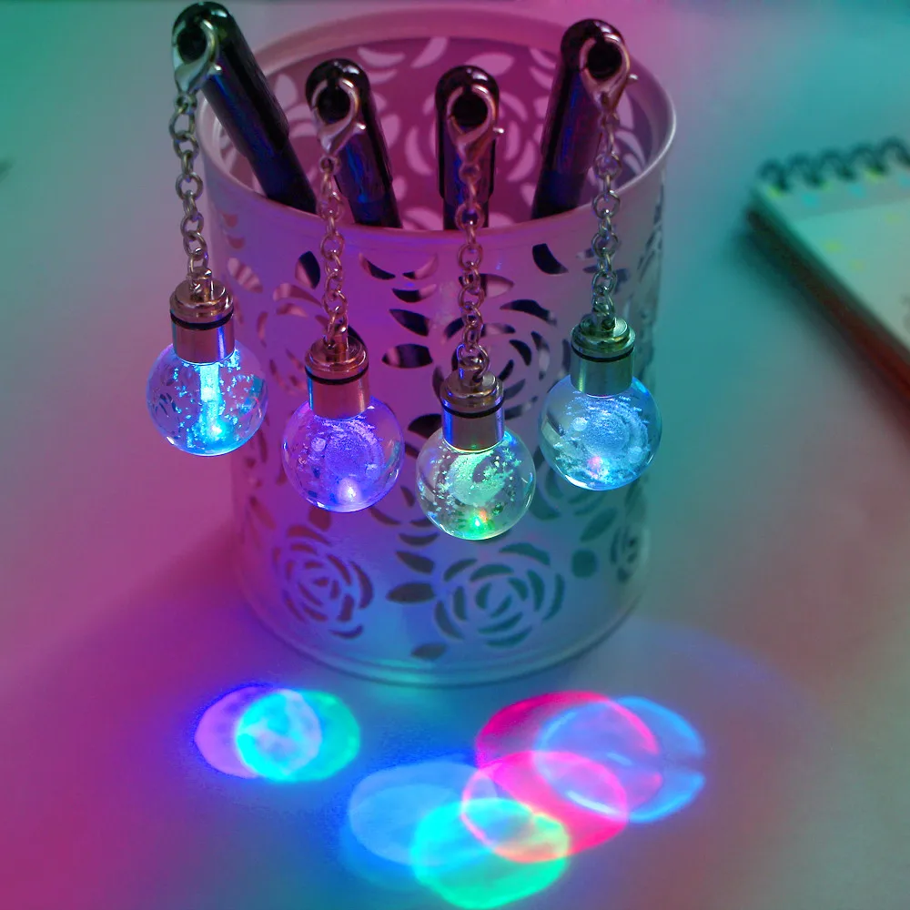 

1 Pcs Creative 0.5mm Gel Pen Cute Moon Stars Light Bulb Pendant Pen School Office Writing Signing Pens Stationery Student Gift