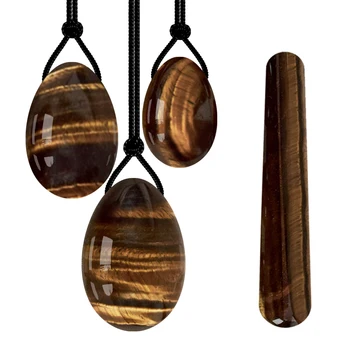 

Dropshipping Tiger Eye Yoni Egg Vaginal Tightening Kegel Exerciser Vaginal Massage Yoni Wand Kegel Massage Ball