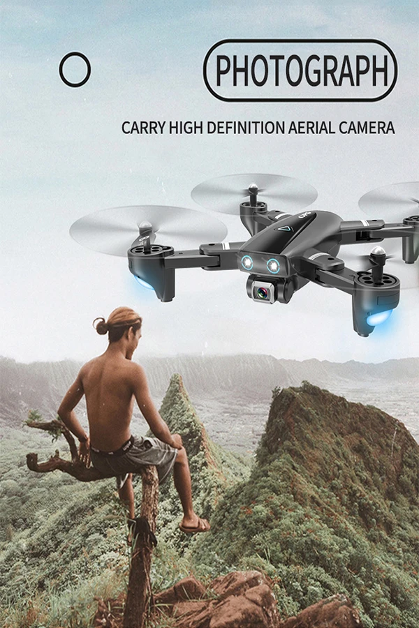 S167 GPS Drone With Camera 5G RC Quadcopter Drone 4K WIFI FPV Foldable Off-Point Flying Gesture Photos Video Helicopter Toy