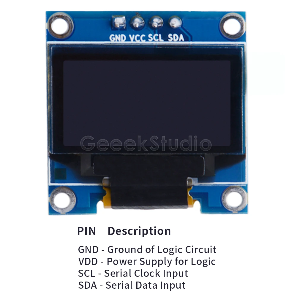 0 96 дюймовый OLED экран модуль 128*64 IIC SSD1306 для Raspberry Pi 4 B / 3 (+) 2 Zero (W) Beaglebone черный/серия