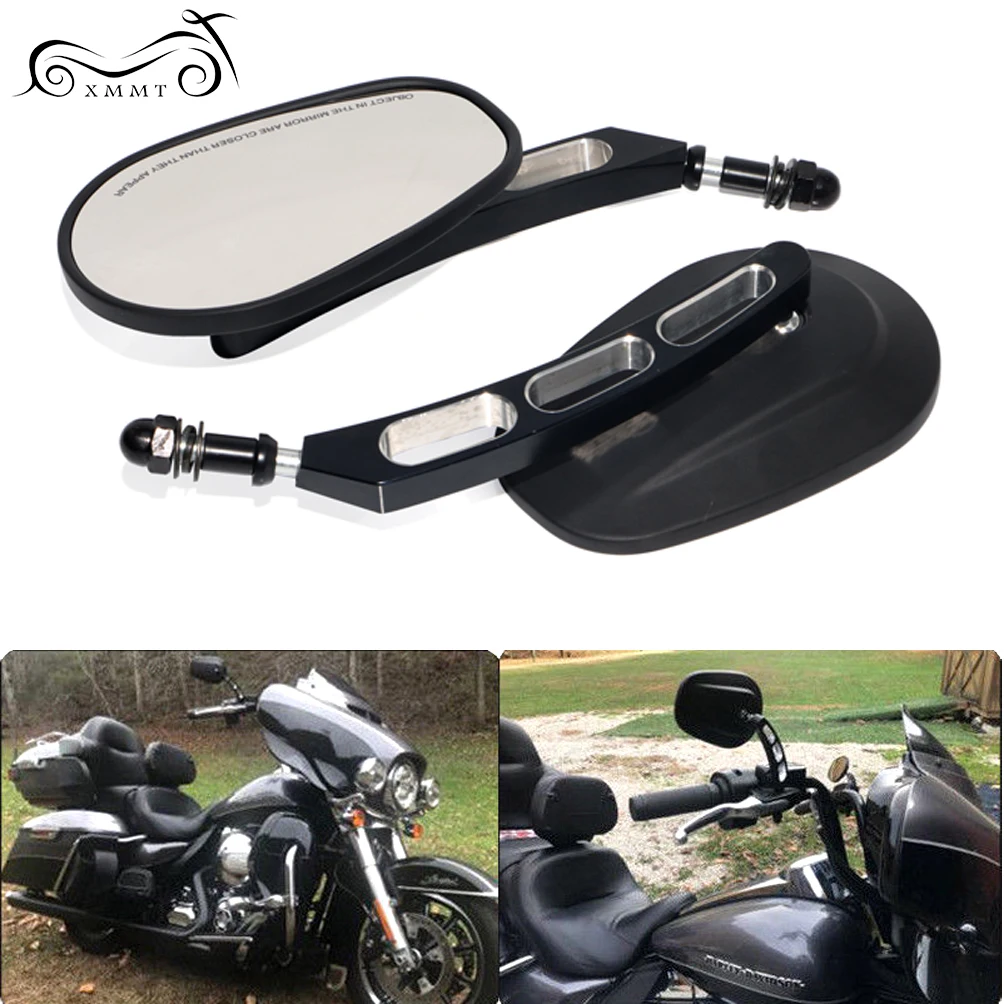 Боковые зеркала заднего вида для Harley Sportster Touring Dyna Street Bob FXDB Fat FXDF Fatboy аксессуары