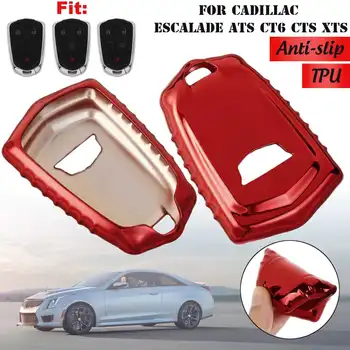 

For Cadillac ATS CT6 CTS DTS XT5 Escalade ESV SRX STS XTS ELR 2011-2014 2015 Anti Slip TPU Remote Smart Key Cover Fob Case Shell