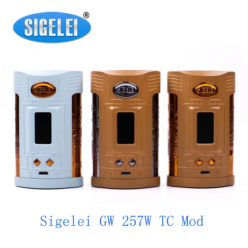 

Clearence!! Sigelei GW 257W TC Mod powered by dual 21700/20700/18650 batteries with max 257W output vape mod