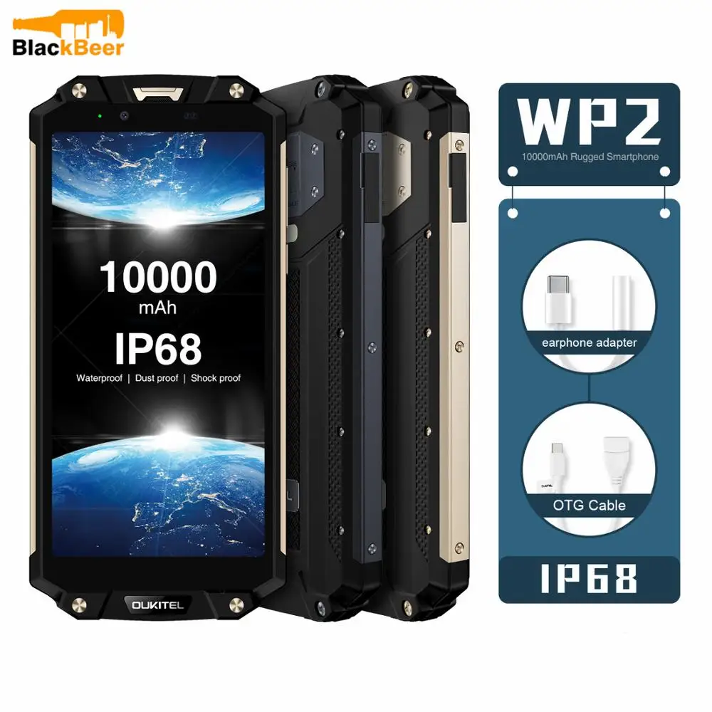 OUKITEL WP2 6.0 Inch Smartphone IP68 Waterproof Mobile Phone 4GB 64GB MT6750T Octa Core Cellphone 10000mAh NFC Quick Charge OTG OUKITEL WP2 6.0 Inch Smartphone IP68 Waterproof Mobile Phone 4GB 64GB MT6750T Octa Core Cellphone 10000mAh NFC Quick Charge OTG